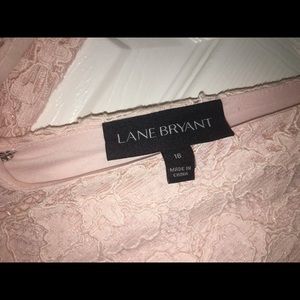 Lane Bryant Pale Pink Lace Dress